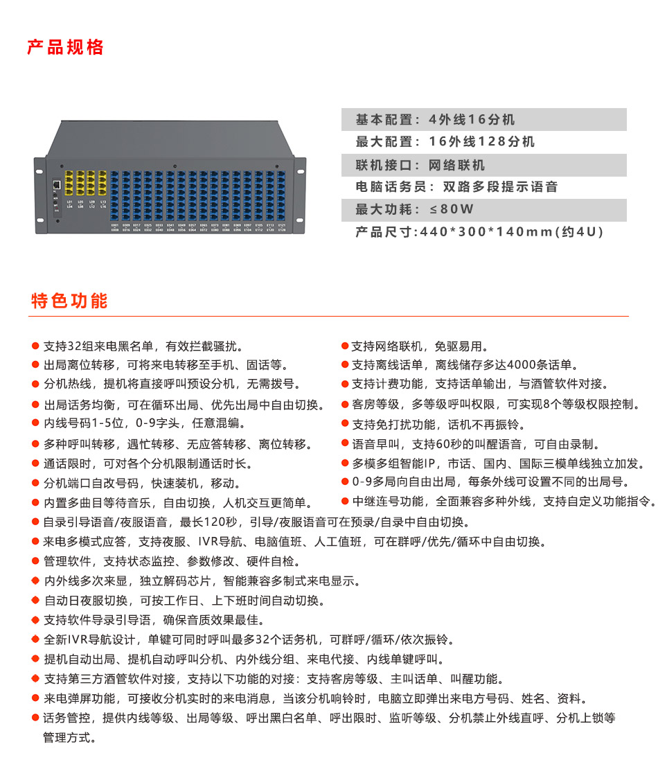 T800-A4型電話交換機(圖1)