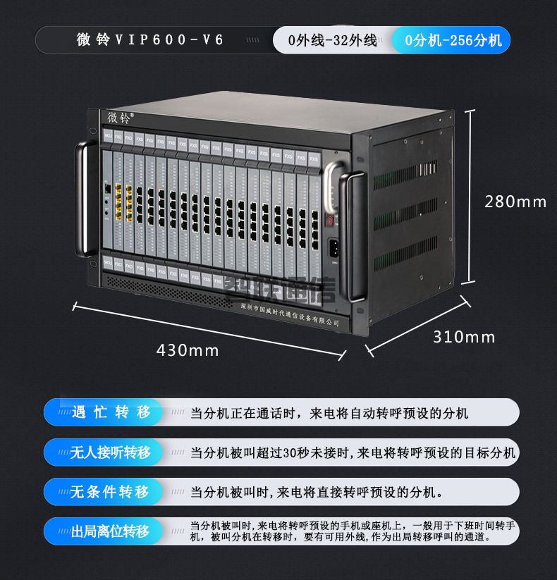 VIP600 微鈴系列 V6型電話交換機(圖11)